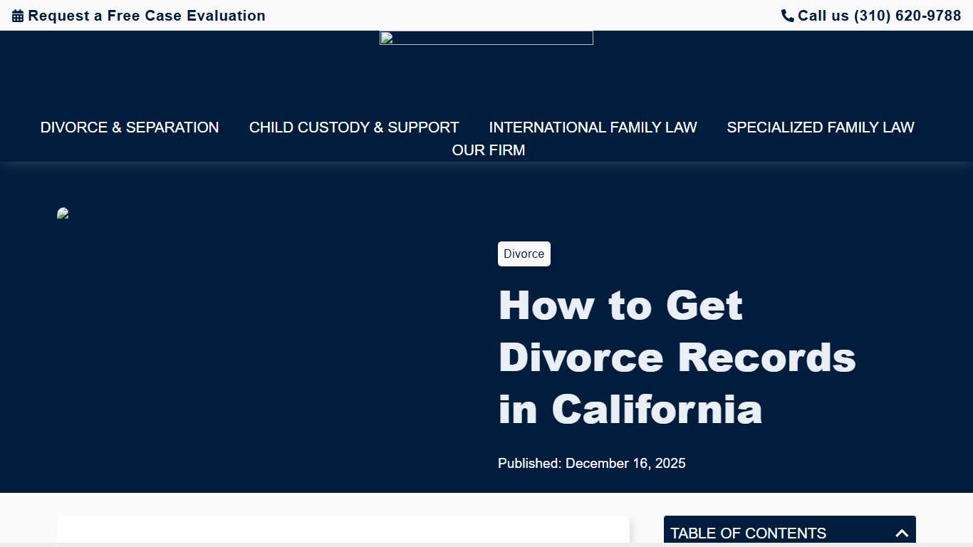 How to Get Divorce Records in California Provinziano and Associates